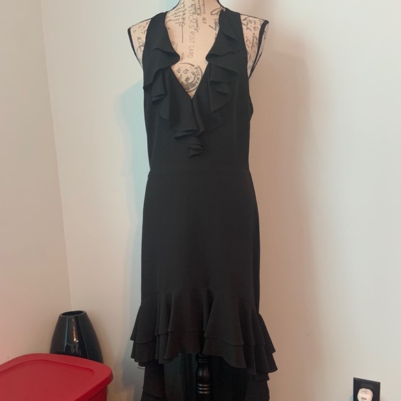 Belle Badgley Mischka High low Ruffle Dress - Picture 4 of 16